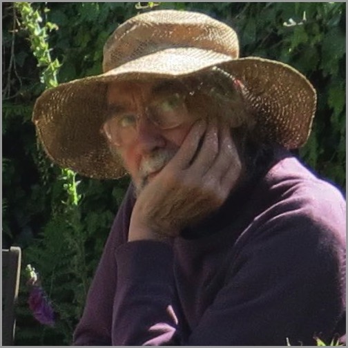 Douglas Cook wearing a sunhat