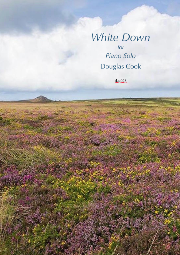 Score cover for piano piece White Down